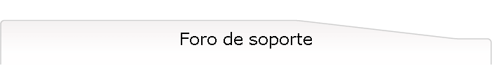 Foro de soporte